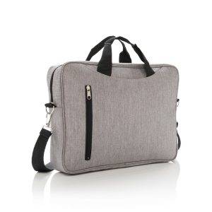Sac ordinateur Basic 15” gris personnalisable avec logo – réf. P730.022