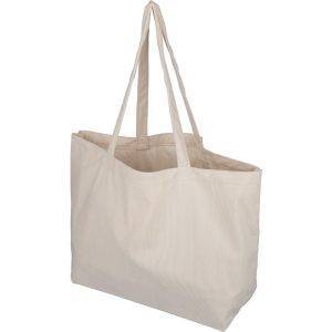 Sac shopping beige personnalisable avec logo – réf. VB165-20