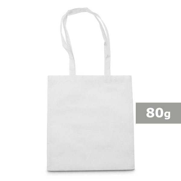 Sac shopping blanc personnalisable avec logo – réf. V5805/A-02