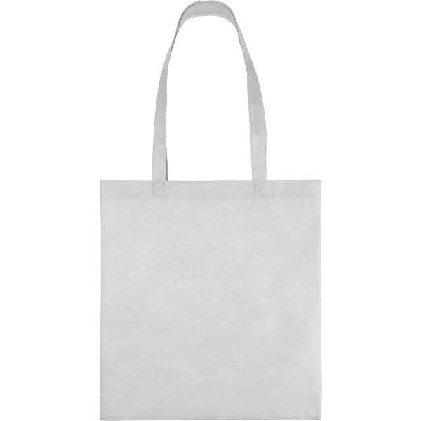 Sac Shopping blanc personnalisable avec logo – réf. VA515-02
