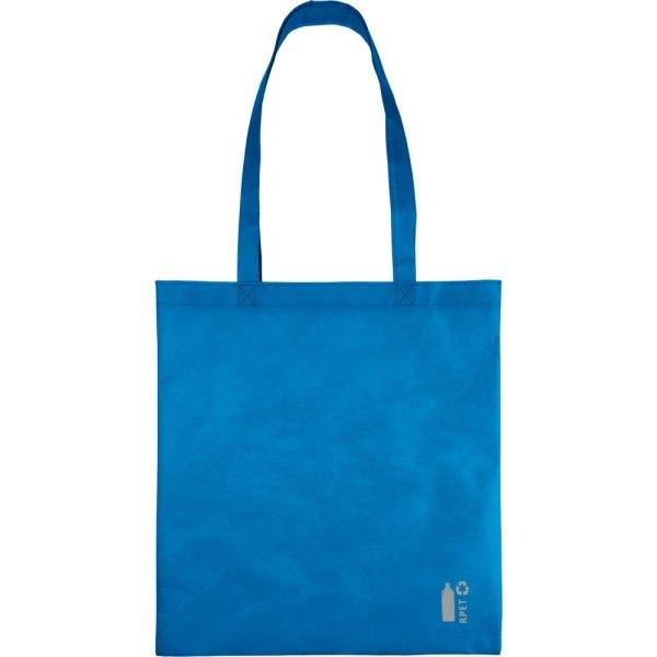 Sac shopping bleu clair personnalisable avec logo – réf. VA516-23