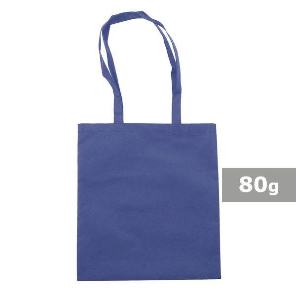 Sac shopping bleu marine personnalisable avec logo – réf. V5805/A-04