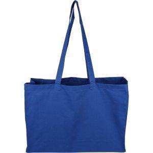 Sac shopping bleu marine personnalisable avec logo – réf. VA409-04