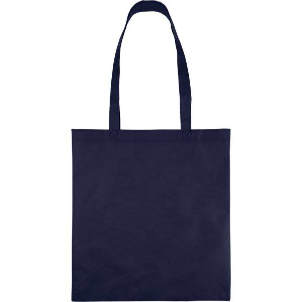 Sac Shopping bleu marine personnalisable avec logo – réf. VA515-04