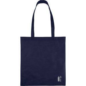 Sac shopping bleu marine personnalisable avec logo – réf. VA516-04