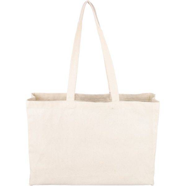 Sac shopping brun claire personnalisable avec logo
