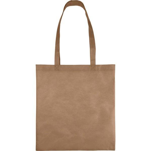 Sac Shopping brun personnalisable avec logo – réf. VA515-16