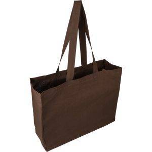Sac shopping brun personnalisable avec logo – réf. VB143-16