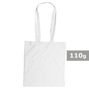 Sac shopping en coton blanc personnalisable avec logo – réf. V5801-02