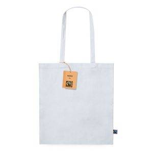 Sac shopping en coton blanc personnalisable avec logo