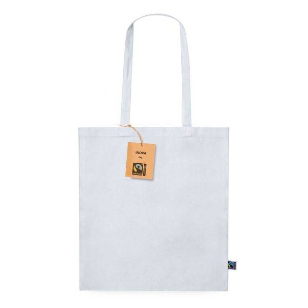 Sac shopping en coton blanc personnalisable avec logo