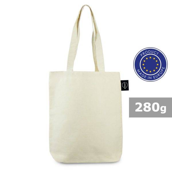 Sac shopping en coton B'RIGHT | Clem beige personnalisable avec logo
