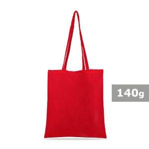 Sac shopping en coton Hall rouge personnalisable avec logo