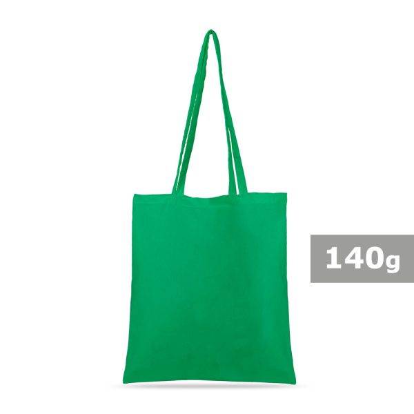 Sac shopping en coton Hall vert personnalisable avec logo