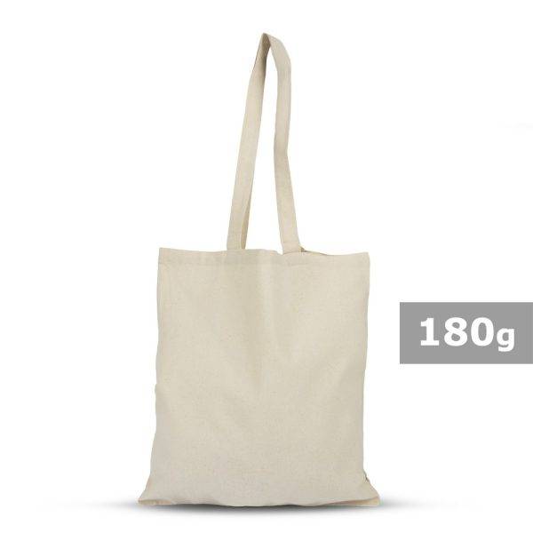 Sac shopping en coton Huans beige personnalisable avec logo