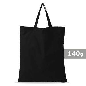 Sac shopping en coton Lettie noir personnalisable avec logo