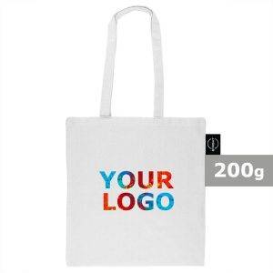 Sac shopping en coton recyclé et polyester recyclé personnalisable