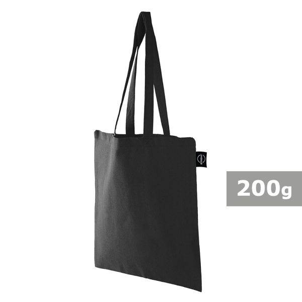 Sac shopping en coton recyclé et polyester recyclé personnalisable – réf. V8822-03
