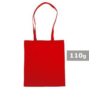 Sac shopping en coton rouge personnalisable avec logo – réf. V5801-05