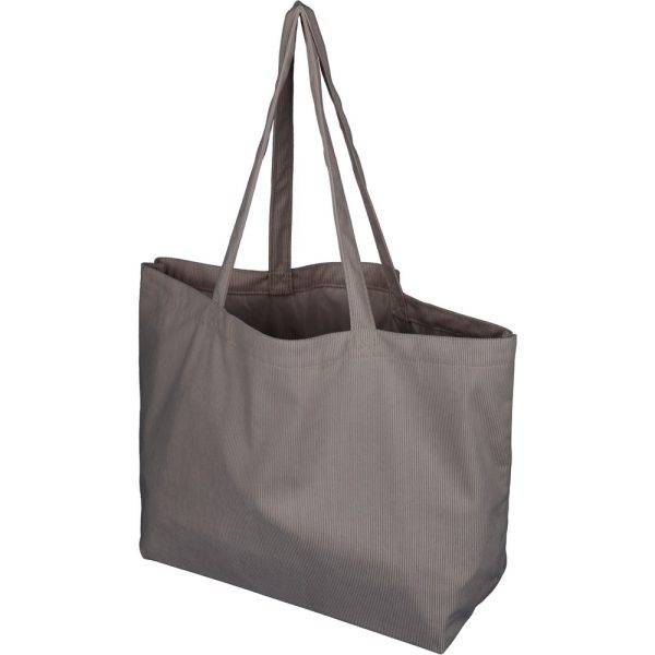 Sac shopping gris personnalisable avec logo – réf. VB165-19