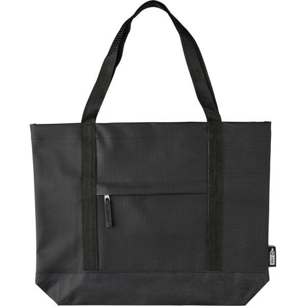 Sac shopping noir personnalisable avec logo – réf. VA284-03