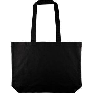 Sac shopping noir personnalisable avec logo – réf. VB142-03