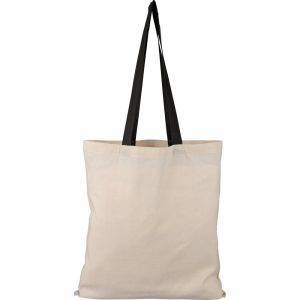Sac shopping noir personnalisable avec logo – réf. VB144-03