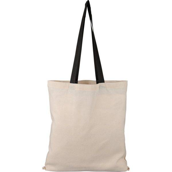 Sac shopping noir personnalisable avec logo – réf. VB144-03