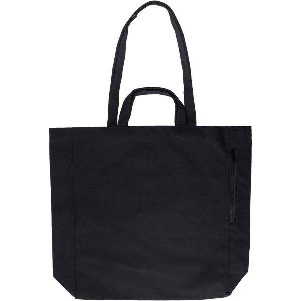 Sac shopping noir personnalisable avec logo