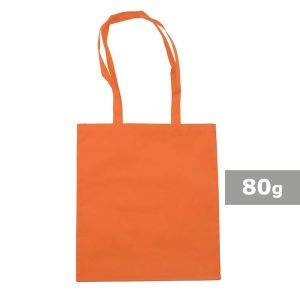 Sac shopping orange personnalisable avec logo – réf. V5805/A-07