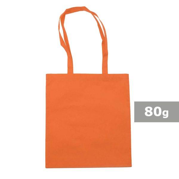 Sac shopping orange personnalisable avec logo – réf. V5805/A-07