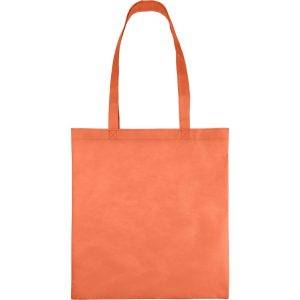 Sac Shopping orange personnalisable avec logo – réf. VA515-07