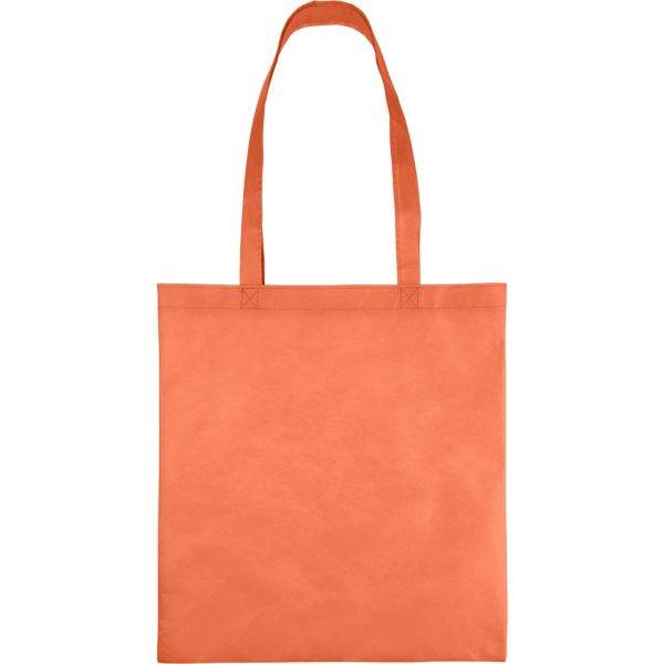 Sac Shopping orange personnalisable avec logo – réf. VA515-07