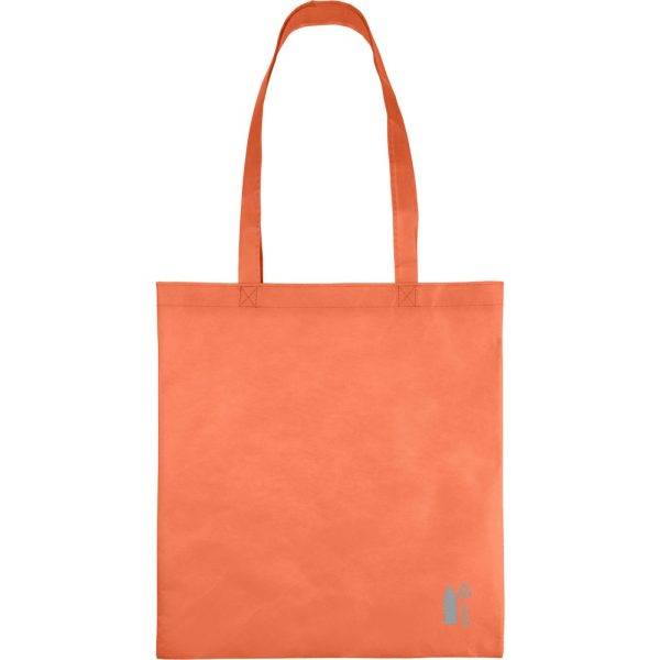 Sac shopping orange personnalisable avec logo – réf. VA516-07