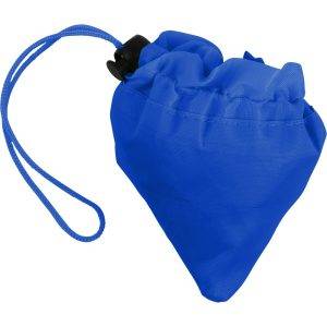 Sac shopping pliable bleu personnalisable avec logo