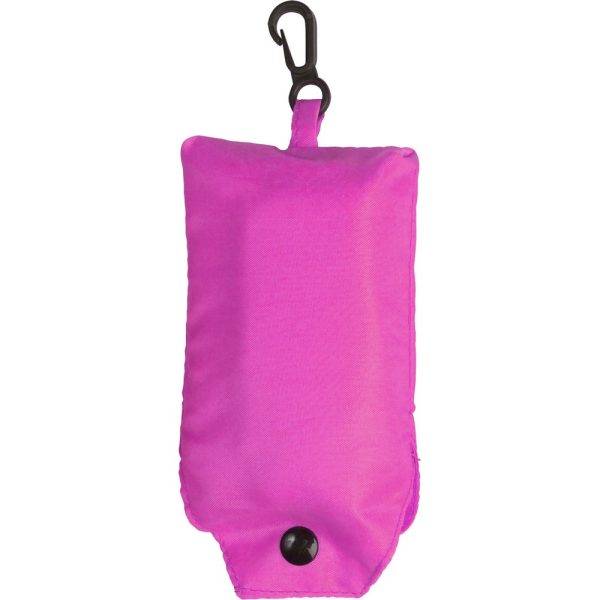 Sac shopping pliable rose personnalisable avec logo