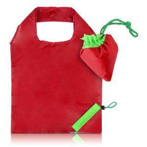 Sac shopping pliable | Rosie rouge personnalisable avec logo