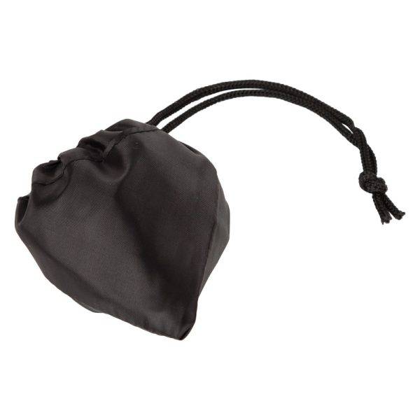 Sac shopping pliable Xavier noir personnalisable avec logo