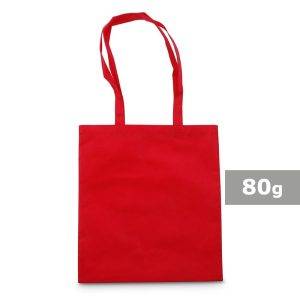 Sac shopping rouge personnalisable avec logo – réf. V5805/A-05