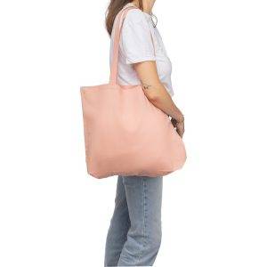 Sac shopping rouge personnalisable avec logo – réf. VB142-05