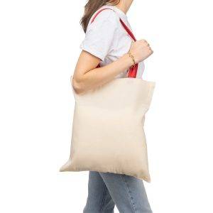 Sac shopping rouge personnalisable avec logo – réf. VB144-05