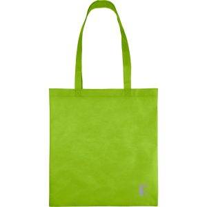 Sac shopping vert citron personnalisable avec logo – réf. VA516-09