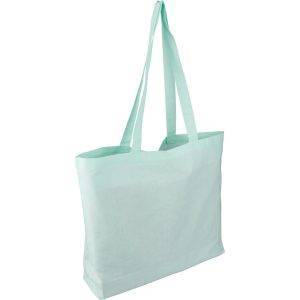 Sac shopping vert pastel personnalisable avec logo