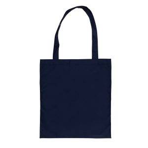 Sac tote en rPET 190T Impact AWARE™ bleu personnalisable avec logo