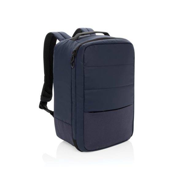 Sac voyage cabine en rPET Aware Armond bleu personnalisable avec logo