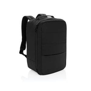 Sac voyage cabine en rPET Aware Armond noir personnalisable avec logo