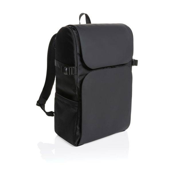 Sac weekend en rPET AWARE™ Pascal noir personnalisable avec logo