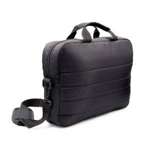 Sacoche ordinateur 15,6" | Aubri noir personnalisable avec logo