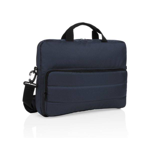 Sacoche ordinateur 15,6" Impact en rPET AWARE™ bleu personnalisable