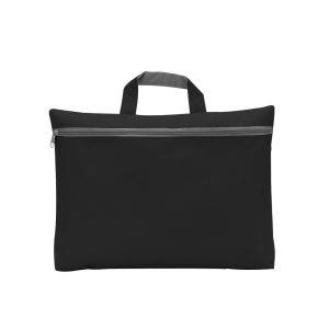 Sacoche pour documents noir personnalisable avec logo – réf. V2165-03